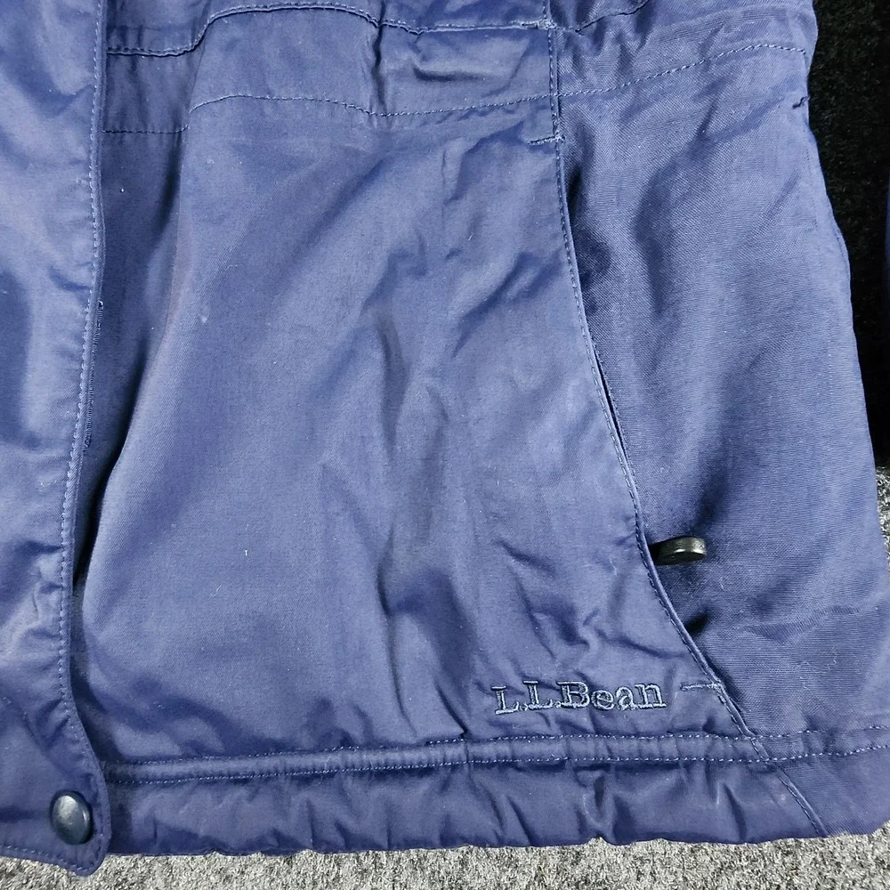 L.L. Bean Primaloft Utility Jacket Field Coat Men's Small‎ Navy Blue Full Zip